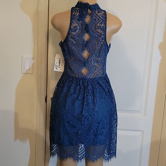 BRAND NEW TRIXXI  DARK GREEN LACE  DRESS - Picture 11 of 15